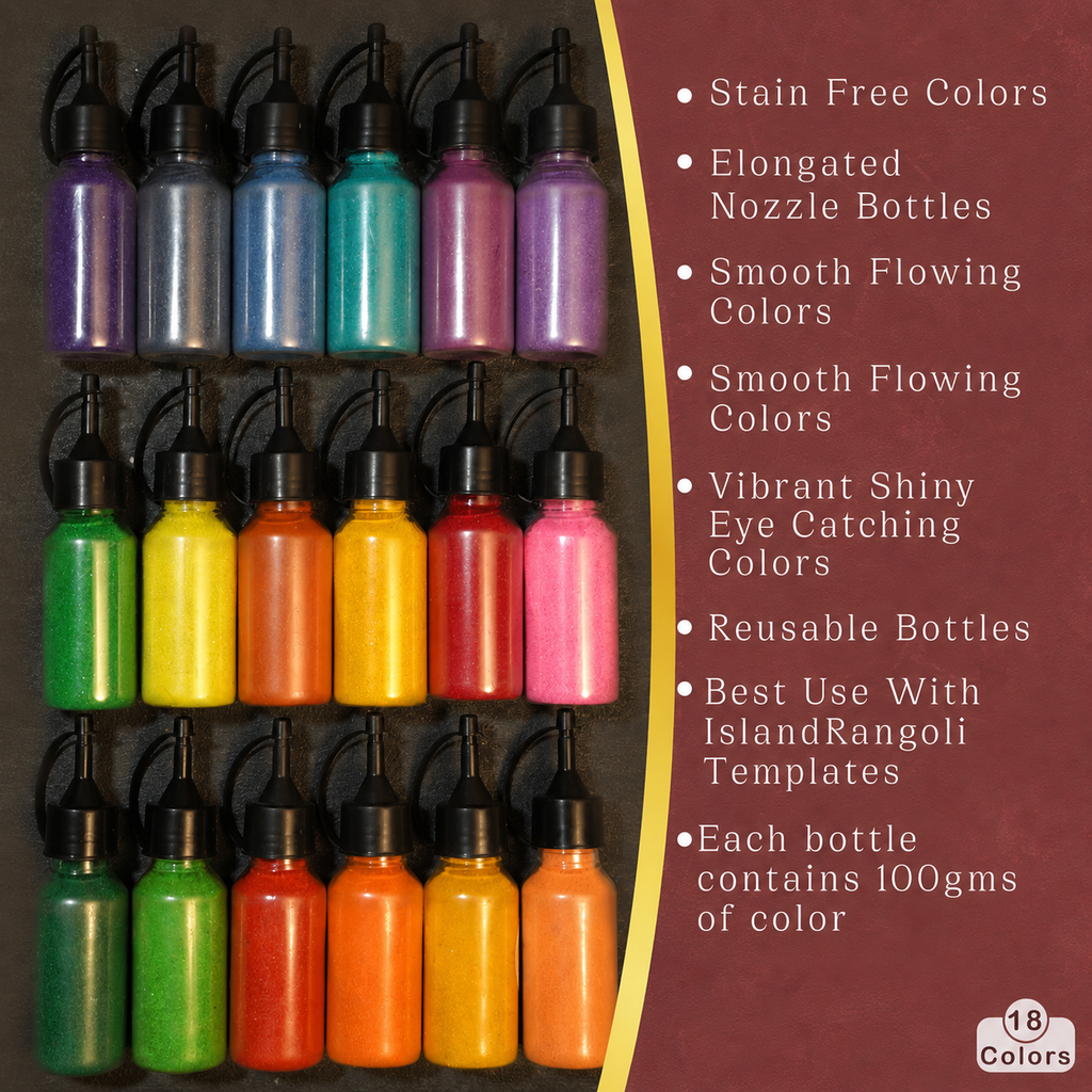 The Rangoli Edit | 18 Premium Rangoli Colors