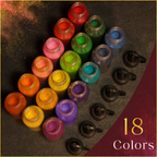 Royal Mor Complete Rangoli Set | Mat + 18 Premium Colors