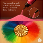Royal Mor Complete Rangoli Set | Mat + 18 Premium Colors