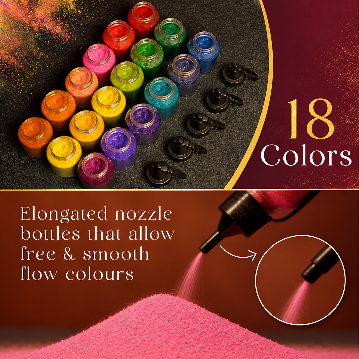 The Rangoli Edit | 18 Premium Rangoli Colors