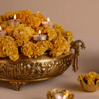 The Heirloom Urli Set | 14" Solid Brass Urli + Styling Kit